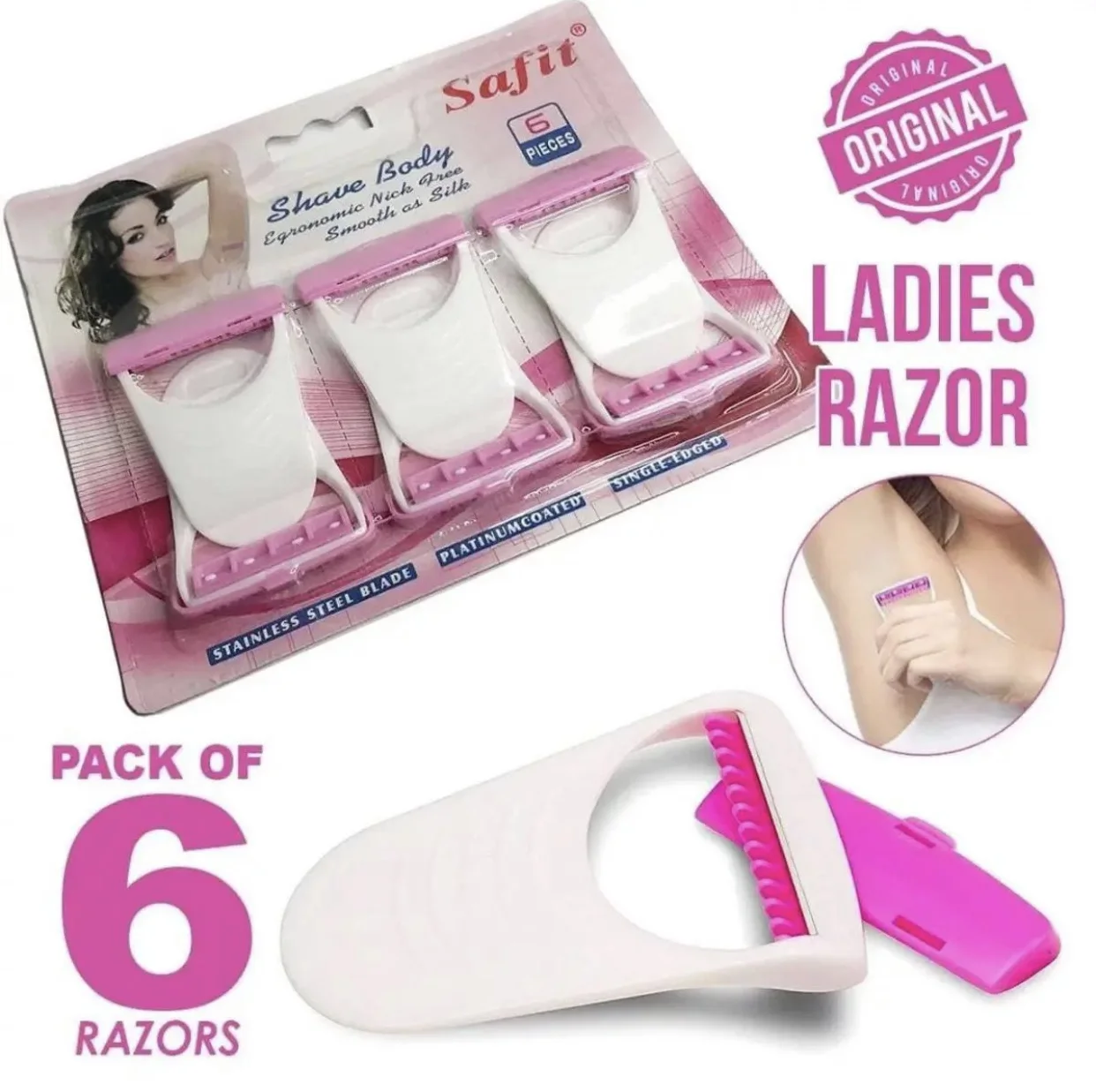 SAFIT LADY'S DISPOSABLE BODY RAZOR 